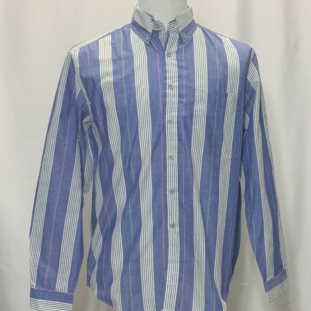 NWT Vintage Brittania Reserve Blue Stripe Medium